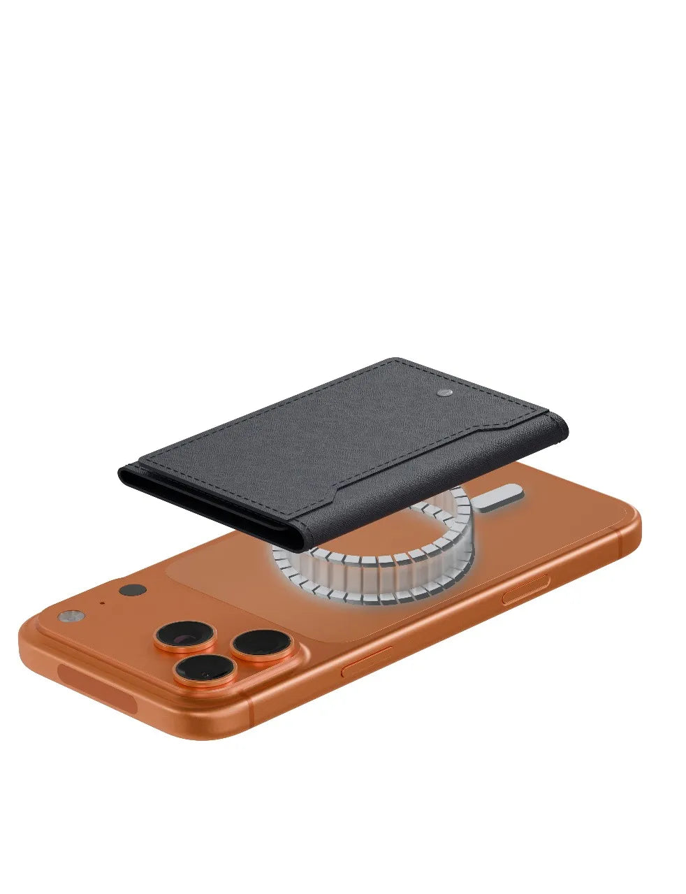 محفظة بطاقات ليفيلو Mitte مغناطيسية بثماني فتحات – أسود – تفاصيل المنتج والعبوة