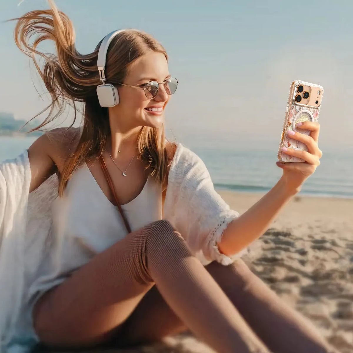 كفر ليفيلو Pearl بتصميم لؤلؤي ثلاثي الأبعاد لآيفون 17 برو وبرو ماكس – تفاصيل المنتج والعبوة