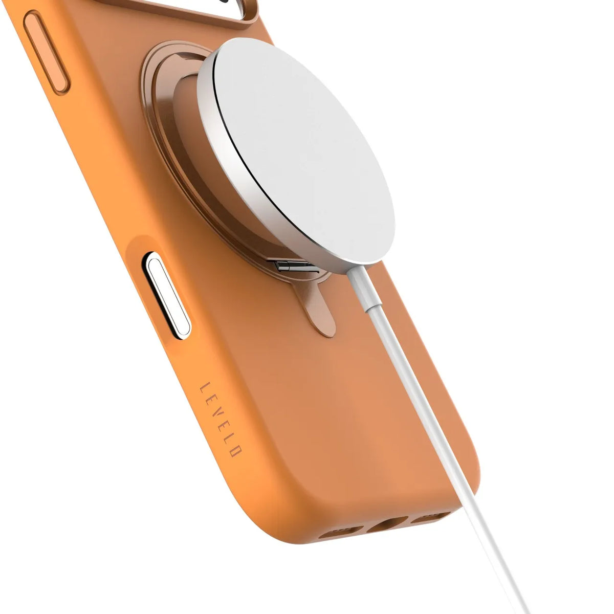 كفر ليفيلو Iris Pro من السيليكون بحامل دوار لآيفون 17 برو وبرو ماكس – تفاصيل المنتج والعبوة