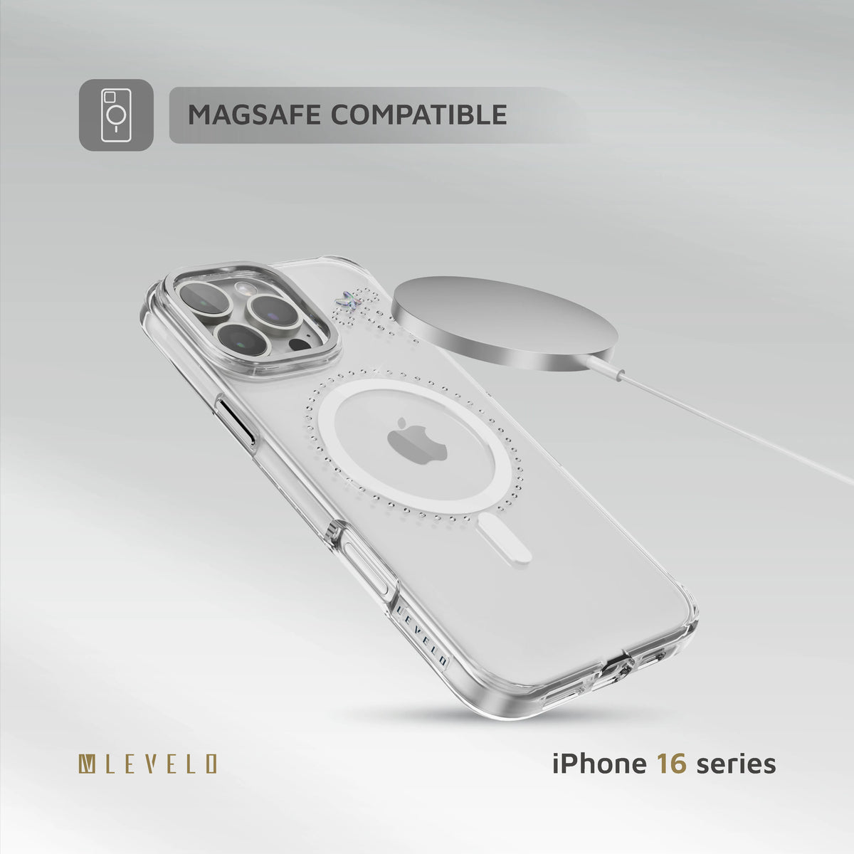 كفر ليفيلو Butterfly متوافق مع MagSafe لآيفون 16 برو وبرو ماكس – تفاصيل المنتج والعبوة