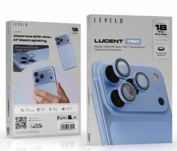 واقي عدسات ليفيلو Lucent Trio لآيفون 18 برو وبرو ماكس – تفاصيل المنتج والعبوة