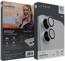 واقي عدسات ليفيلو LucentDuo لآيفون 17 – تفاصيل المنتج والعبوة