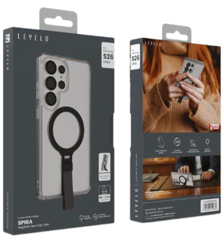 كفر ليفيلو Spira Grip لسامسونج S26 Ultra – تفاصيل المنتج والعبوة