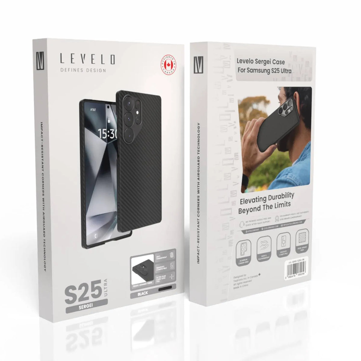 كفر ليفيلو Sergei لسامسونج S25 Ultra – تفاصيل المنتج والعبوة