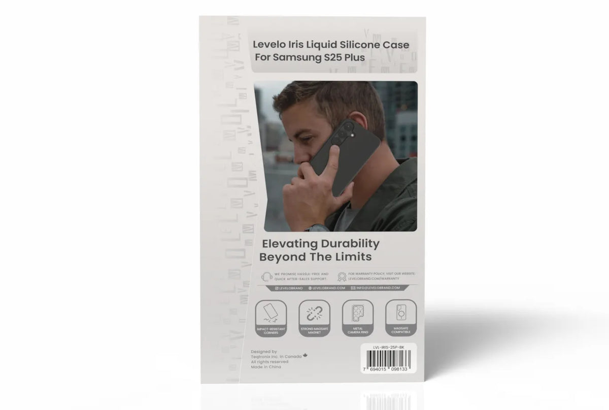 كفر ليفيلو Iris لسامسونج S25 Plus / S25 Ultra – تفاصيل المنتج والعبوة