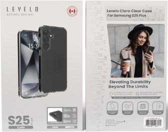 كفر ليفيلو Clara Clear لسامسونج S25 / S25 Plus / S25 Ultra – تفاصيل المنتج والعبوة