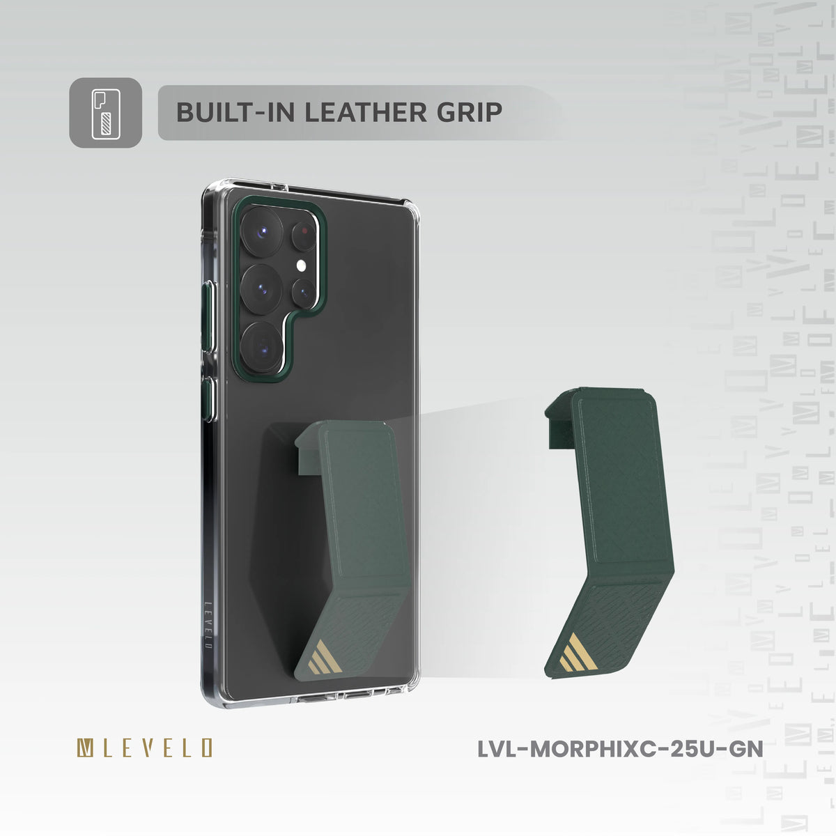 كفر ليفيلو Morphix Clara Grip لسامسونج S25 Ultra – تفاصيل المنتج والعبوة