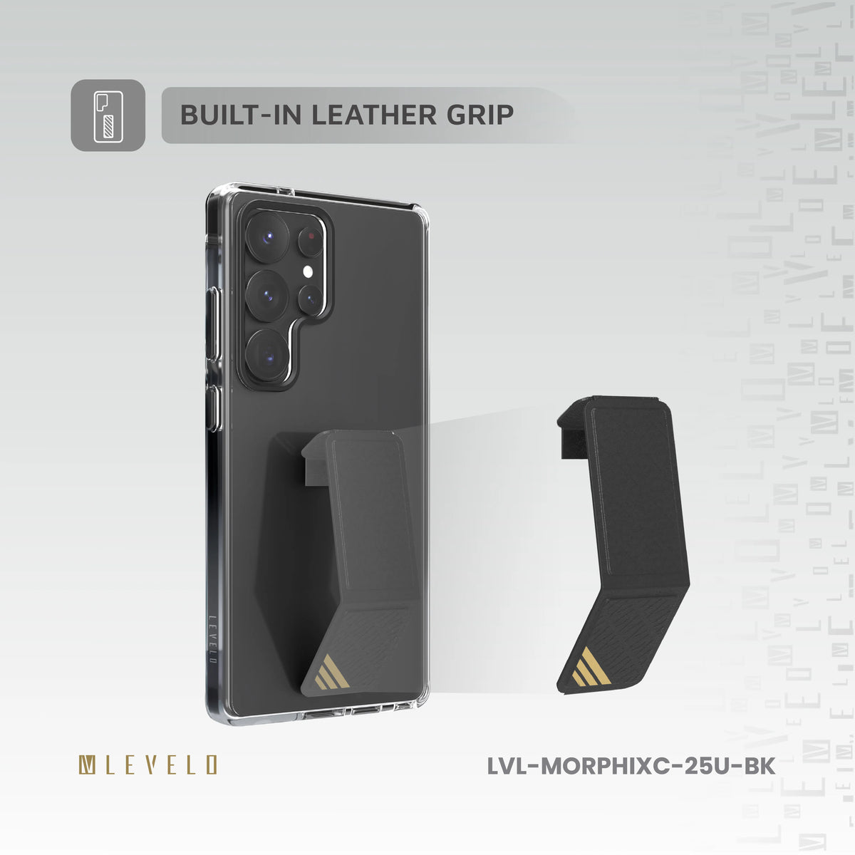 كفر ليفيلو Morphix Clara Grip لسامسونج S25 Ultra – تفاصيل المنتج والعبوة