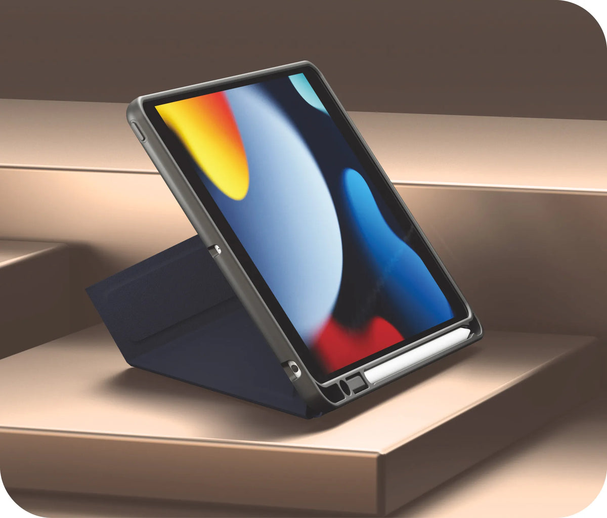 كفر ليفيلو Elegante Hybrid لآيباد Pro إصدار 2024 أو آيباد الجيل التاسع – تفاصيل المنتج والعبوة