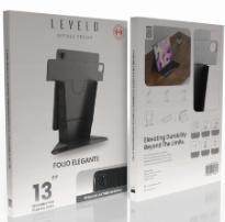 كفر ليفيلو Elegante Folio لآيباد Pro13 بوصة إصدار2024 – أسود – تفاصيل المنتج والعبوة