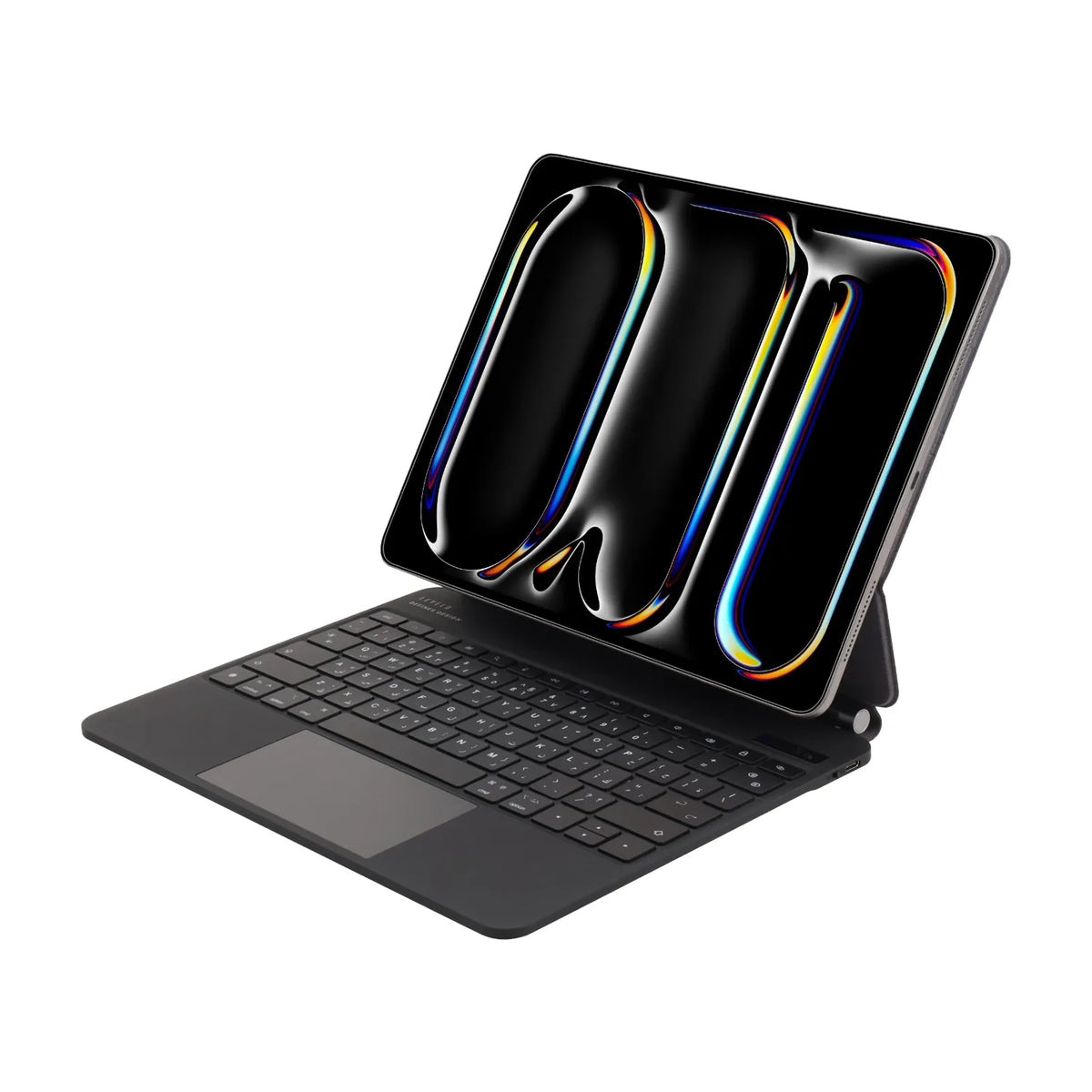 لوحة مفاتيح ليفيلو AeroBoard اللاسلكية لآيباد Pro ‏2024 – أسود – تفاصيل المنتج والعبوة
