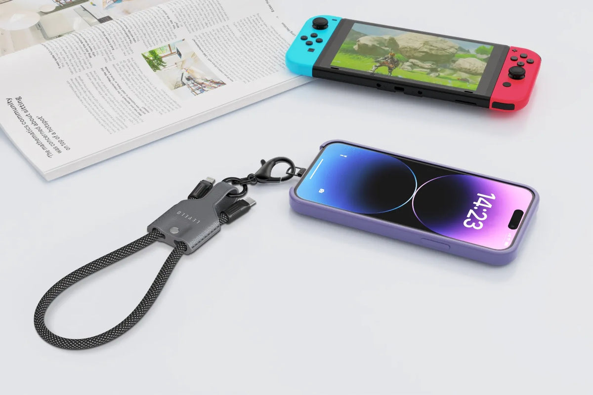 كابل حمل ليفيلو Tugo من USB-C إلى Lightning بقدرة 30 واط – 0.3 متر – تفاصيل المنتج والعبوة