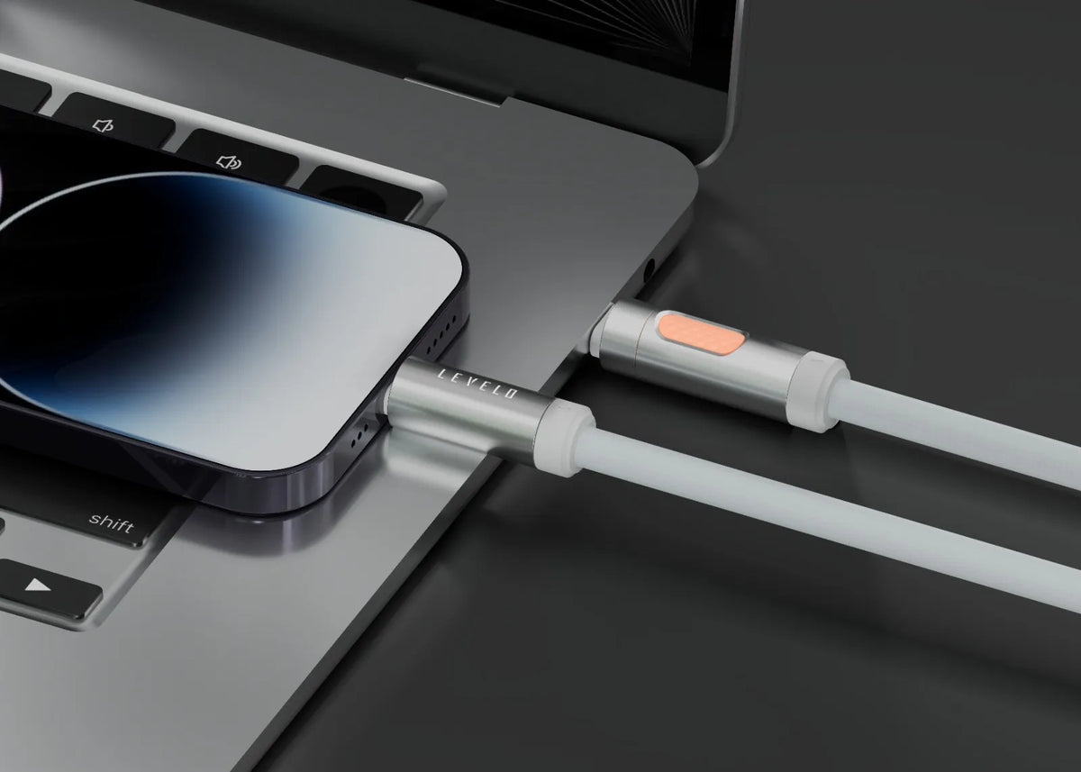 كابل ليفيلو Essencecord مع خاصية عطرية من USB-C إلى Lightning – 27 واط – تفاصيل المنتج والعبوة