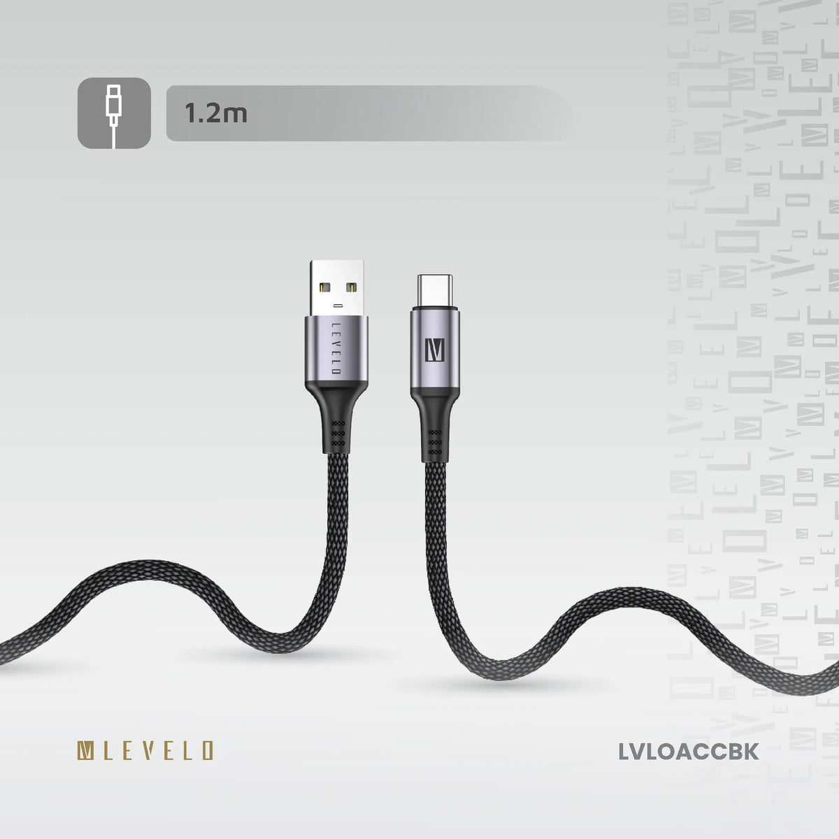 كابل ليفيلو Otto من USB-A إلى USB-C بقدرة 18 واط – 1.2 متر – تفاصيل المنتج والعبوة