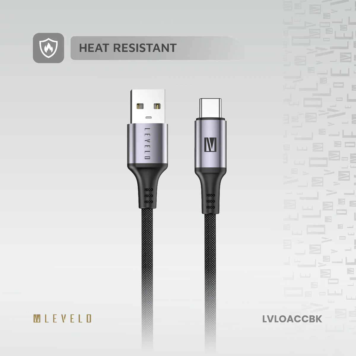 كابل ليفيلو Otto من USB-A إلى USB-C بقدرة 18 واط – 1.2 متر – تفاصيل المنتج والعبوة
