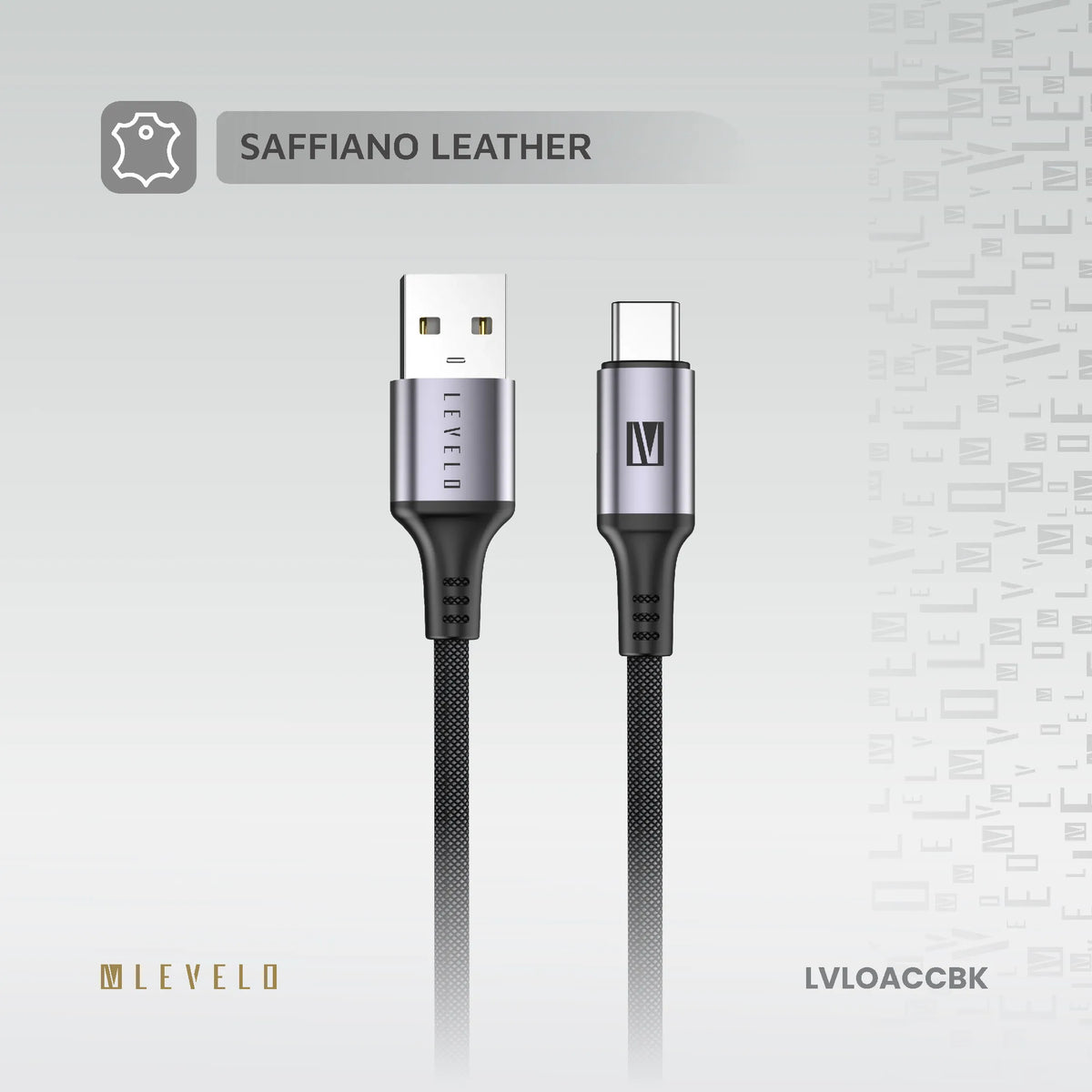 كابل ليفيلو Otto من USB-A إلى USB-C بقدرة 18 واط – 1.2 متر – تفاصيل المنتج والعبوة