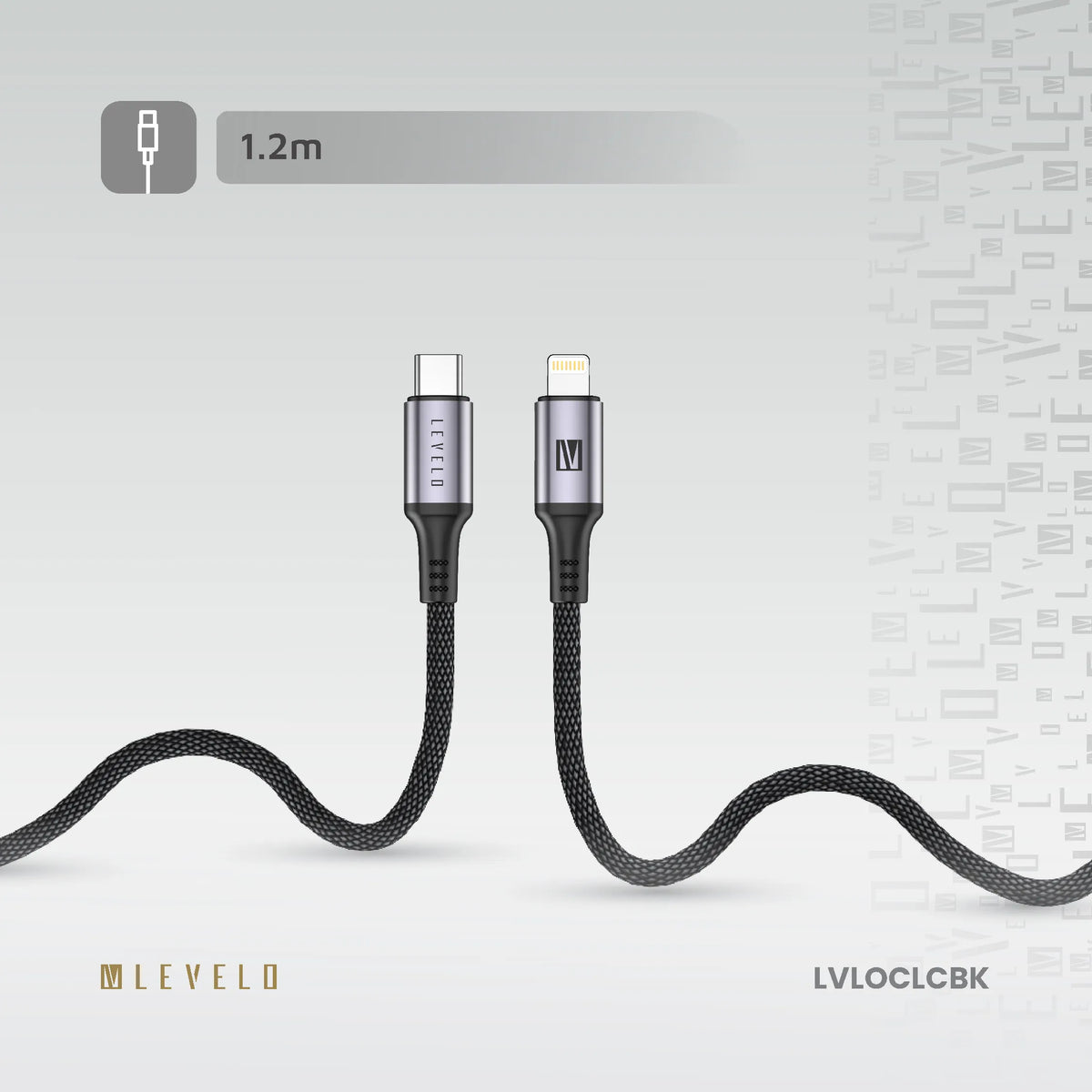 كابل ليفيلو Otto من USB-C إلى Lightning بقدرة 30 واط – 1.2 متر – تفاصيل المنتج والعبوة
