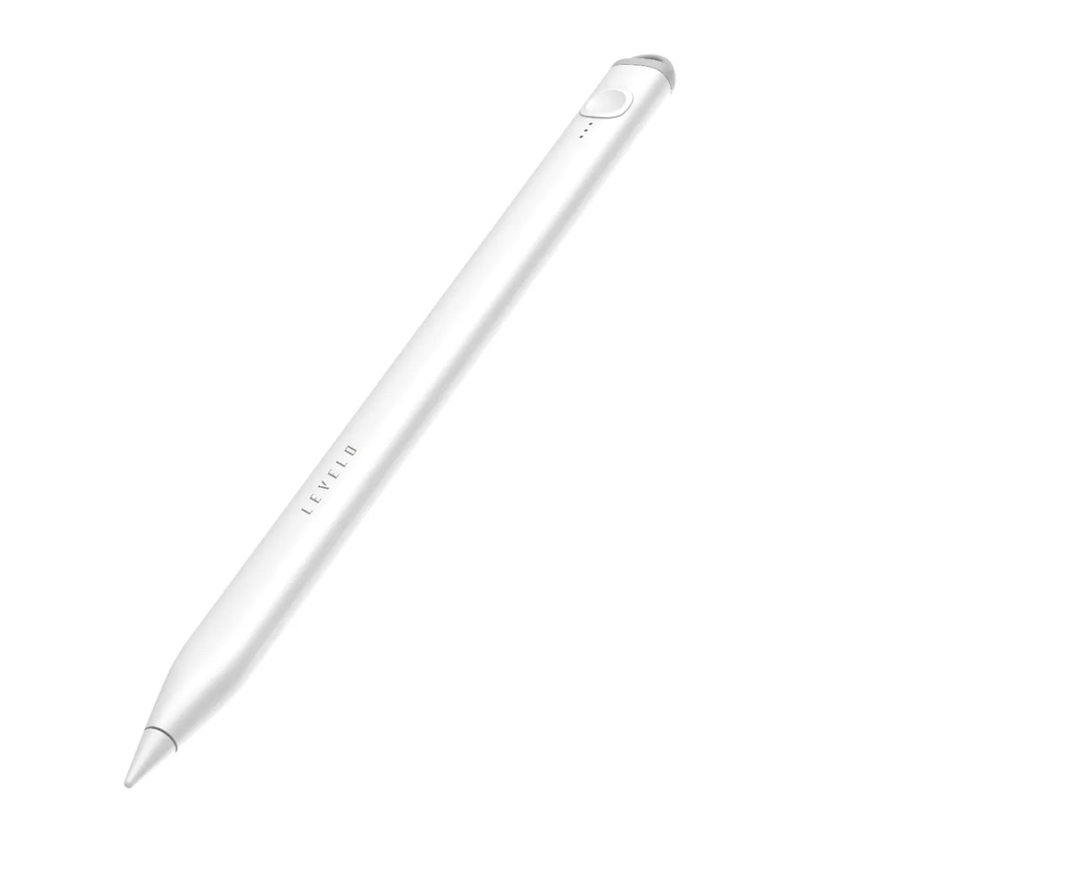 قلم ليفيلو Skyflex لأجهزة iPad – أبيض – تفاصيل المنتج والعبوة