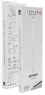 قلم ليفيلو Skyflex لأجهزة iPad – أبيض – تفاصيل المنتج والعبوة