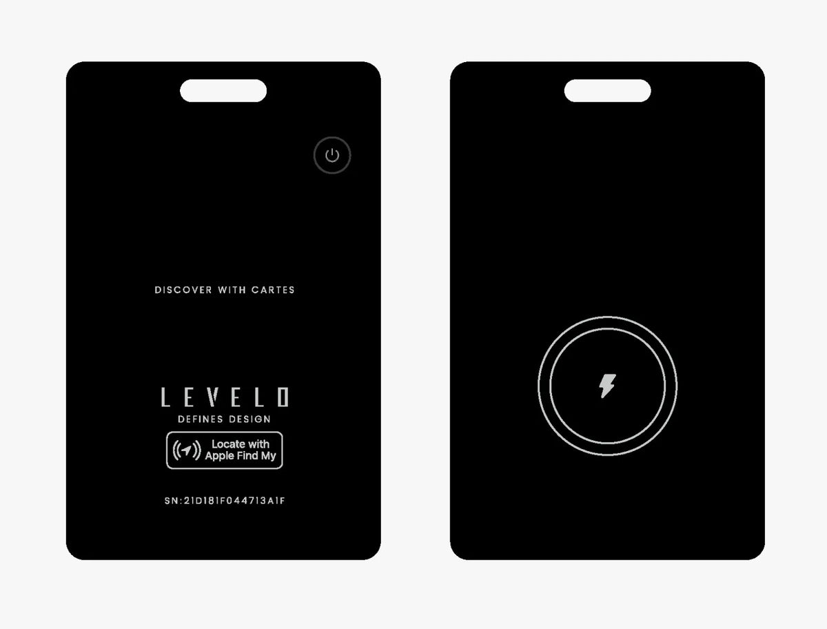 بطاقة تتبع ليفيلو Cartes متوافقة مع Apple Find My – أسود – صورة المنتج