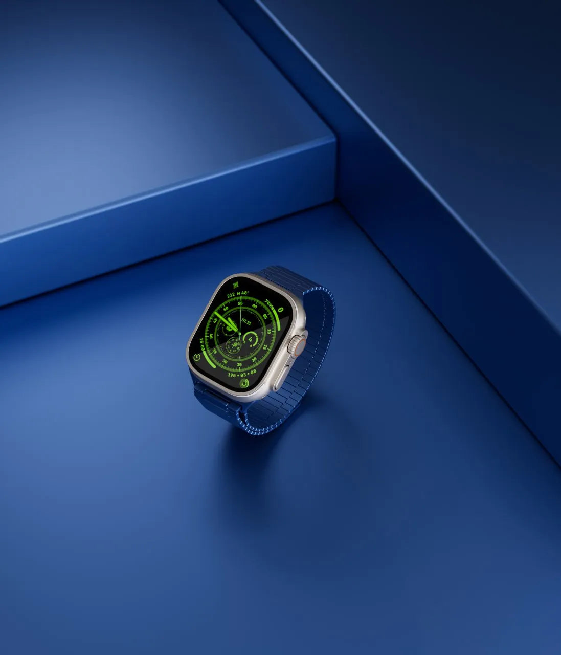 سوار ليفيلو Milanese لساعة Apple Watch ‏49 مم – أزرق – تفاصيل المنتج والعبوة