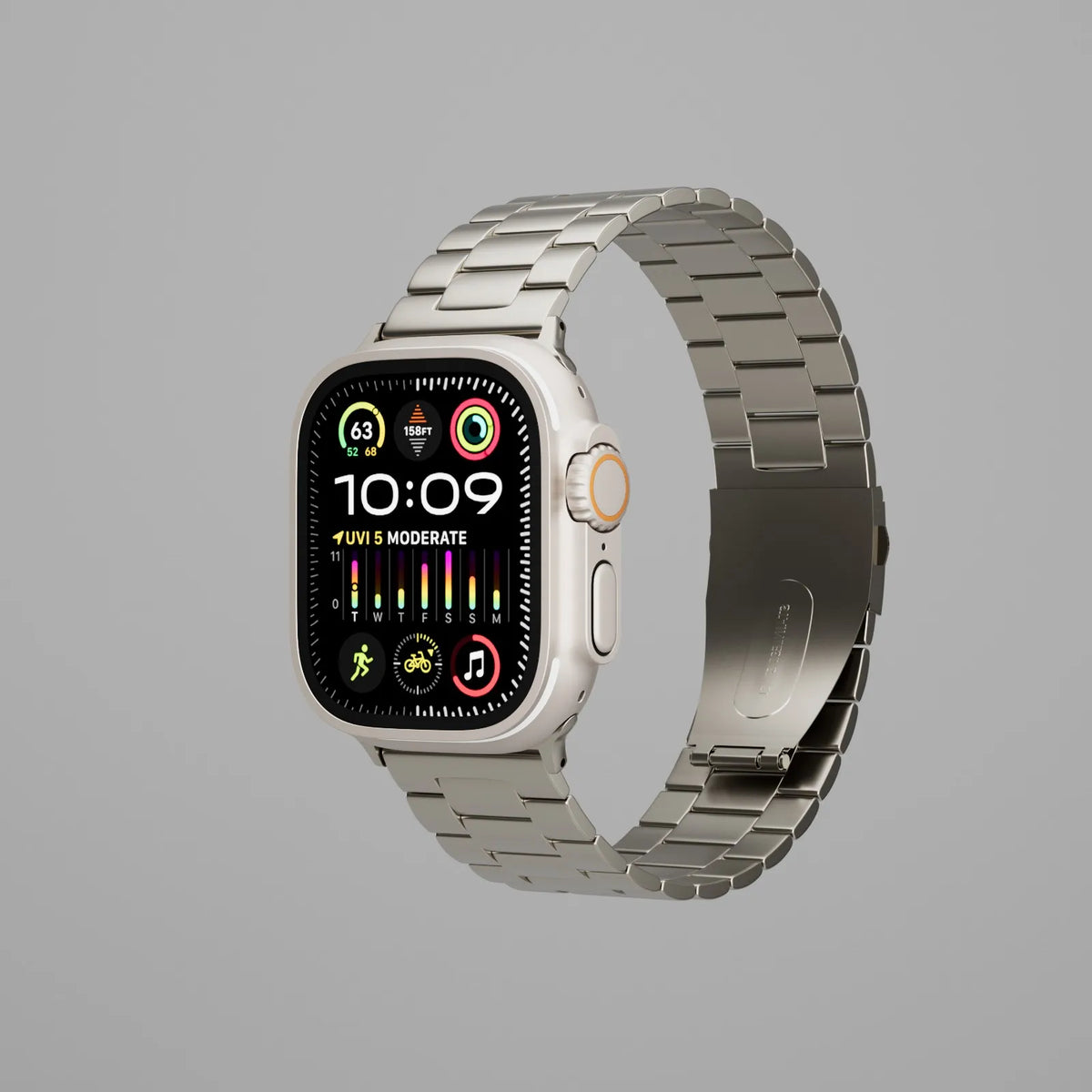 سوار معدني ليفيلو Monet لساعة Apple Watch ‏49 مم – تفاصيل المنتج والعبوة