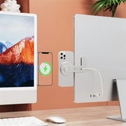 حامل هاتف ليفيلو Energia للسطح مع شحن لاسلكي – فضي – صورة المنتج