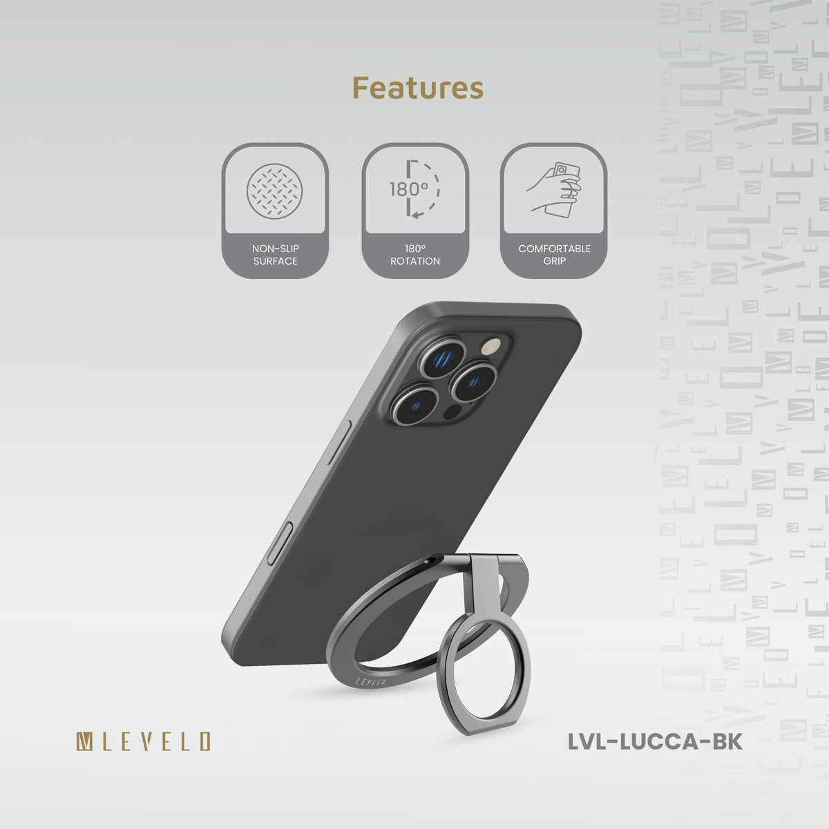 حامل هاتف مغناطيسي ليفيلو Lucca متوافق مع MagSafe – تفاصيل المنتج والعبوة