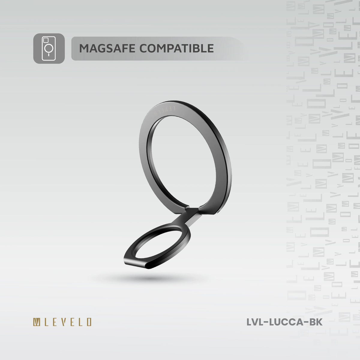 حامل هاتف مغناطيسي ليفيلو Lucca متوافق مع MagSafe – تفاصيل المنتج والعبوة