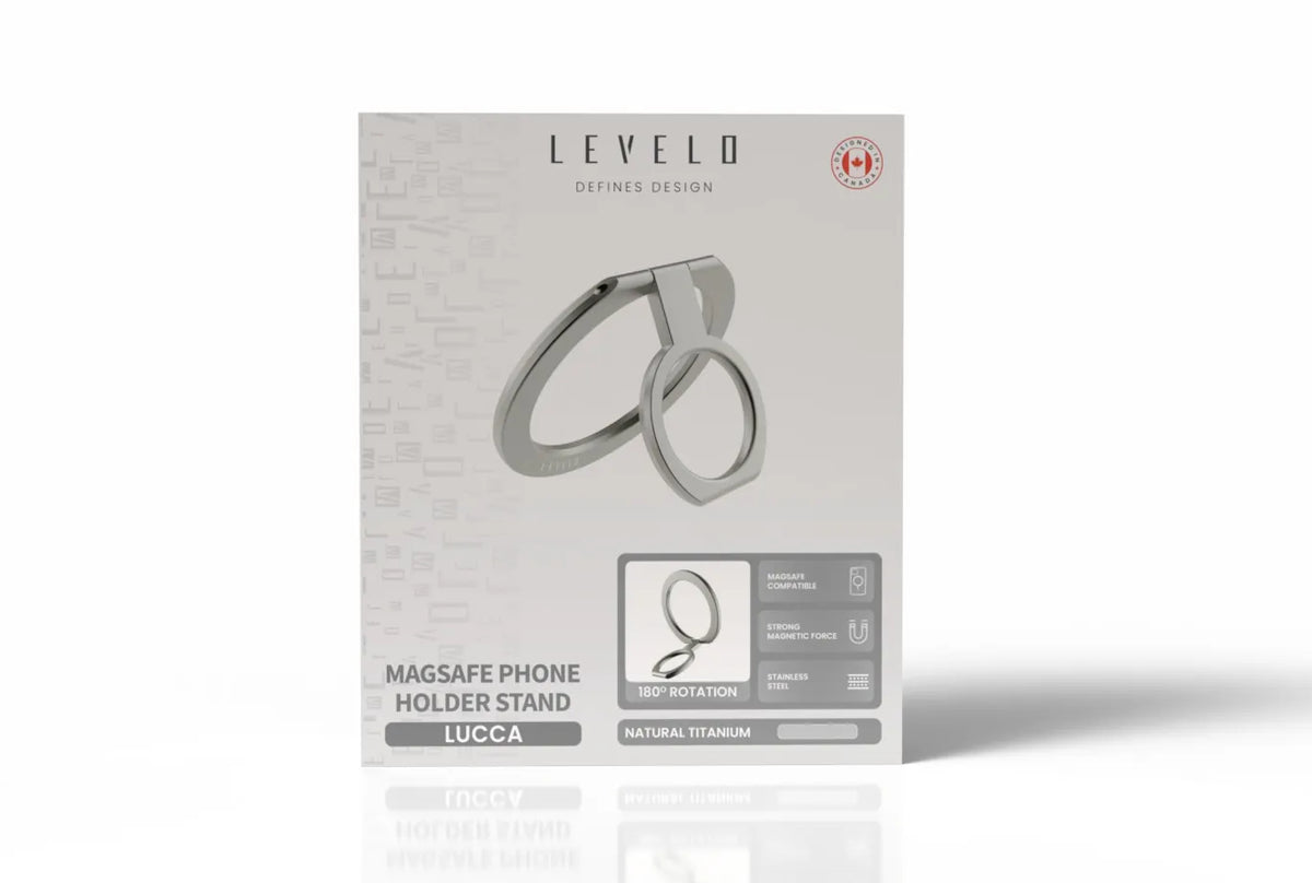حامل هاتف مغناطيسي ليفيلو Lucca متوافق مع MagSafe – تفاصيل المنتج والعبوة