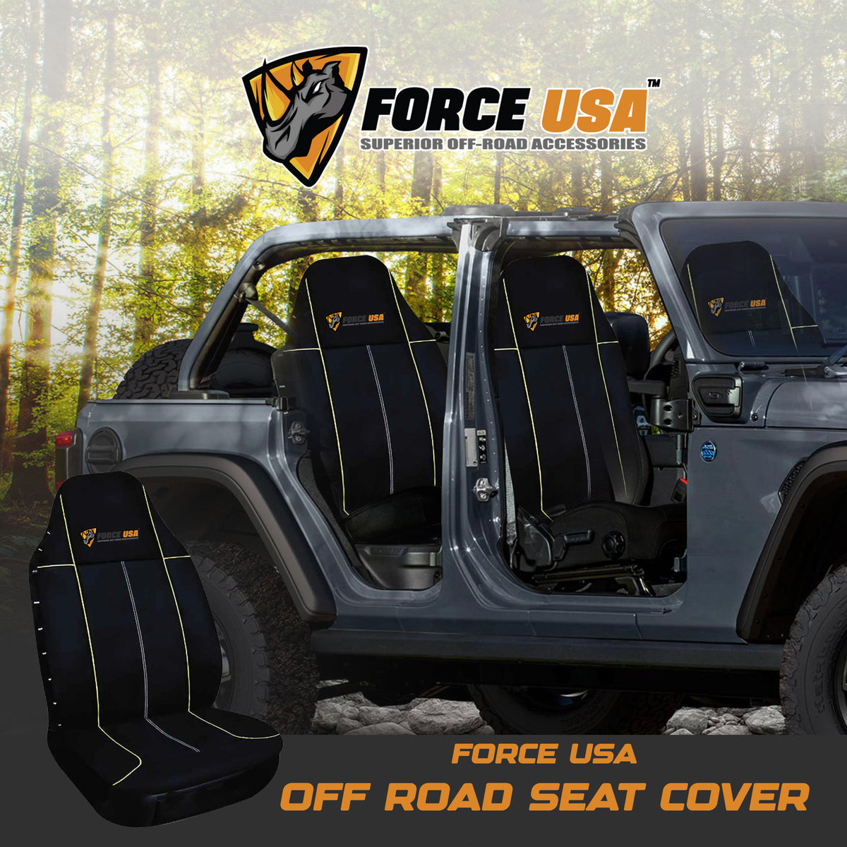 غطاء مقعد للطرق الوعرة | FORCE USA OFF ROAD SEAT COVER