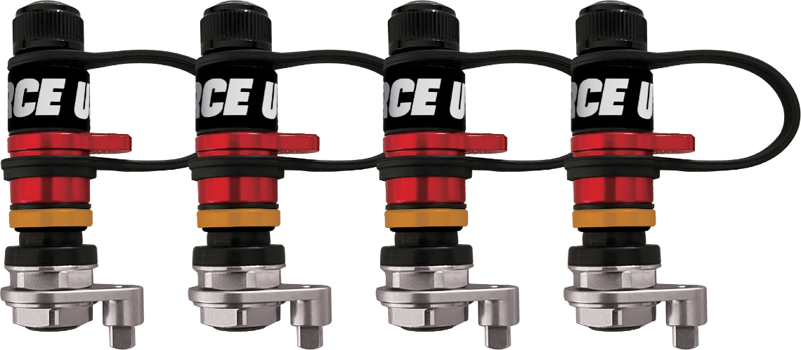 طقم مفرغ هواء أوتوماتيكي للإطارات - 4 قطع | FORCE USA AUTO TIRE DEFLATOR 4PCS/SET