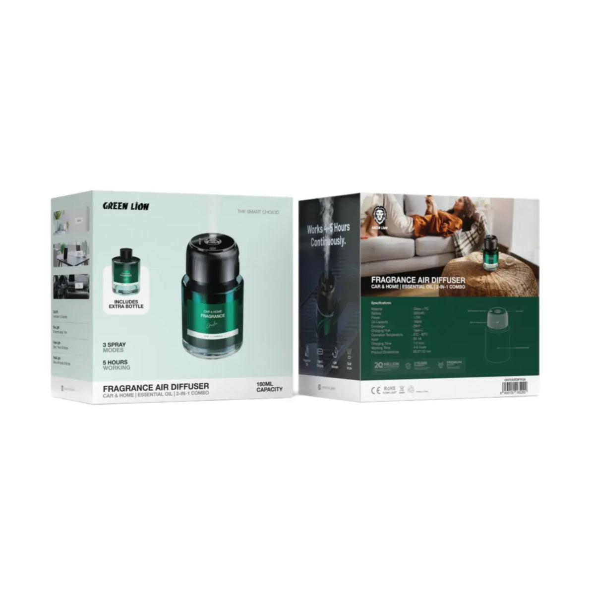 Green Lion Fragrance Air Diffuser 160 ml – image 4