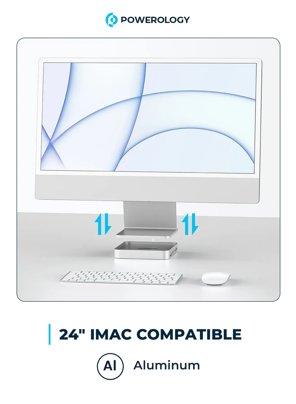 Powerology Imac 24 Inch USB C Dock with Ssd Enclosure 10gbps Gray – image 11