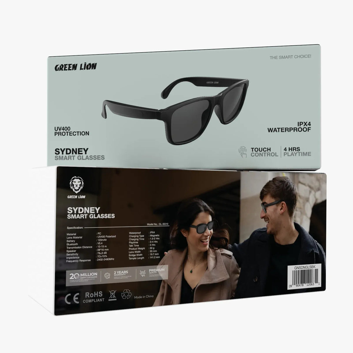 Green Lion Sydney Smart Glasses Black – image 21
