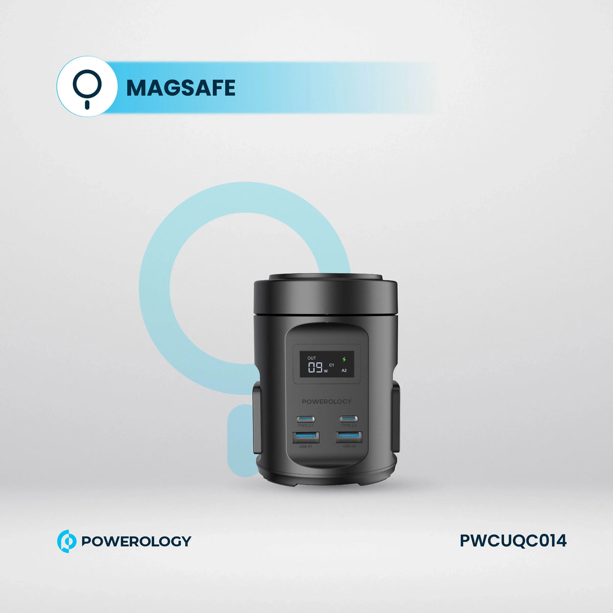 Powerology MagSafe Power Hub USB C Power Delivery and USB A QC 3 0 – image 21
