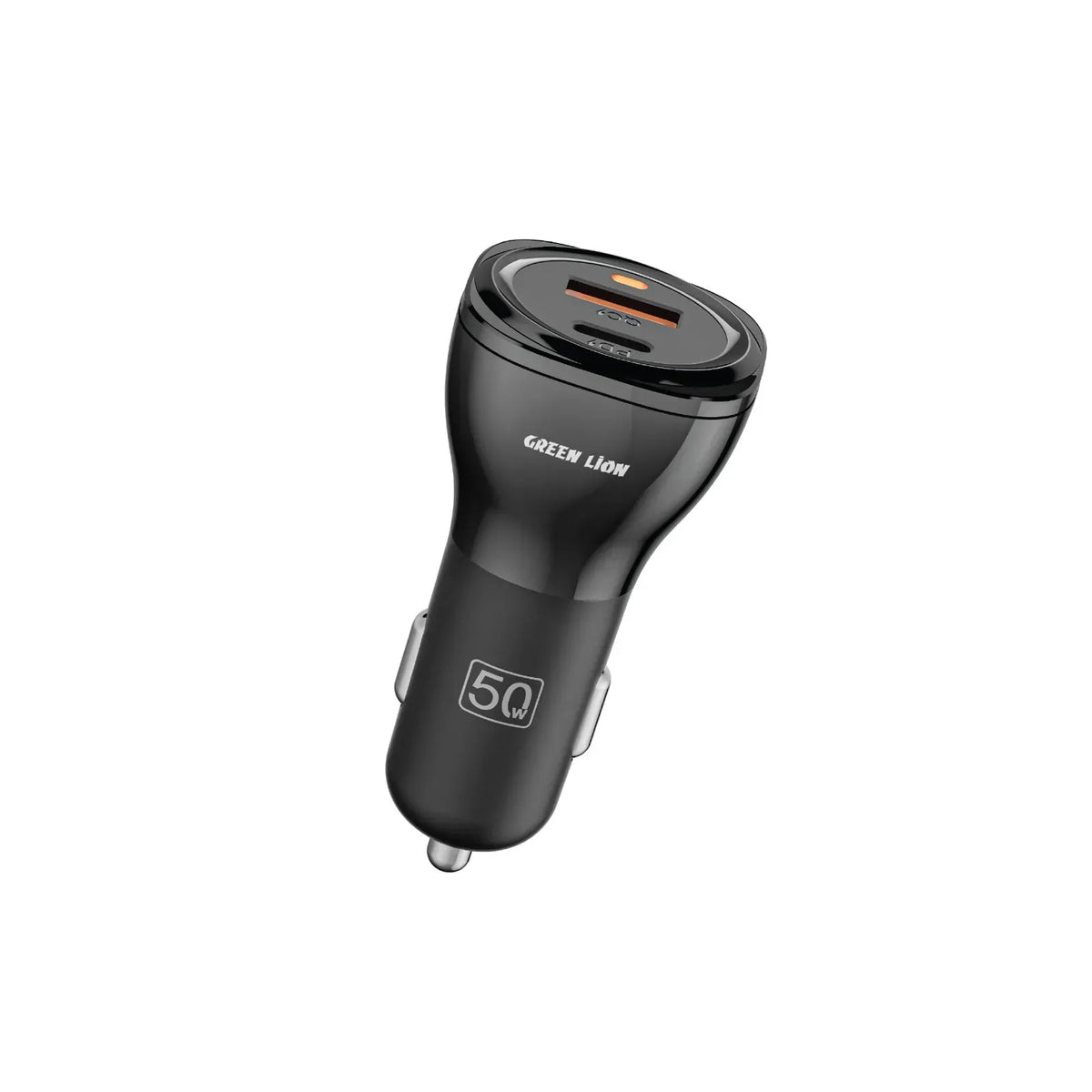 Green Lion Dual Port Car Charger 50 W(PD 30 W+QC 20 W)With USB-Cto Lightning Cable 1 M - Black – image 4
