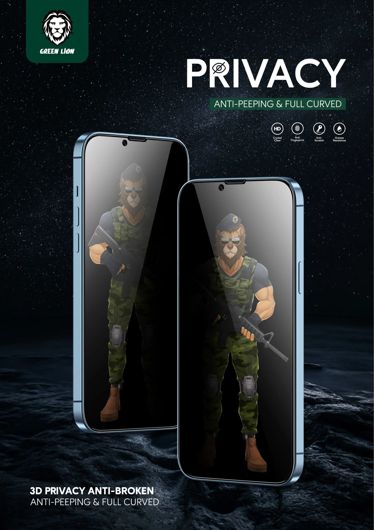 Green Lion 3d Pet Privacy Glass Screen Protector Iphone 11 11 Pro 11 Pro Max – image 8