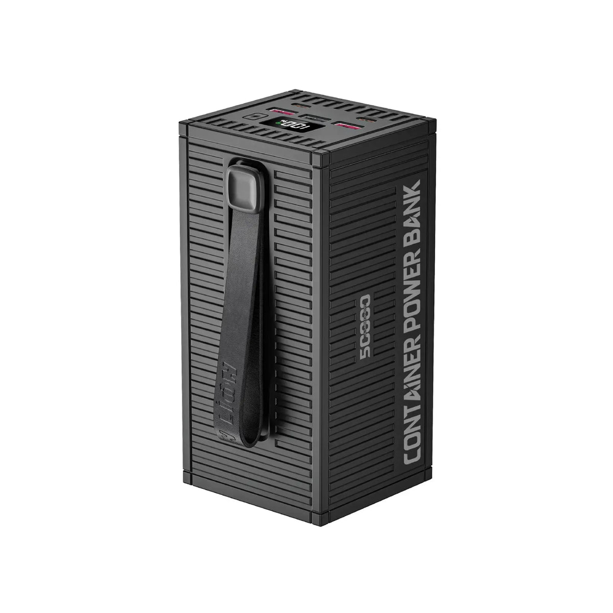 Green Lion Container 50000 m Ah Power Bank PD 20 W-Include 4 in 1 Charging Cable - Black – image 3