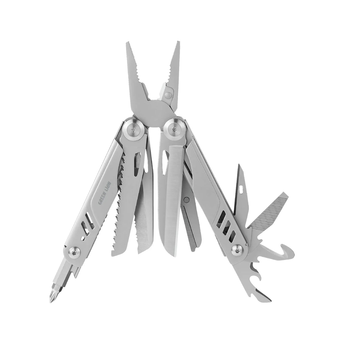 Green Lion Multi Plier X 15 in 1 Multi Tool Kit Silver – image 6