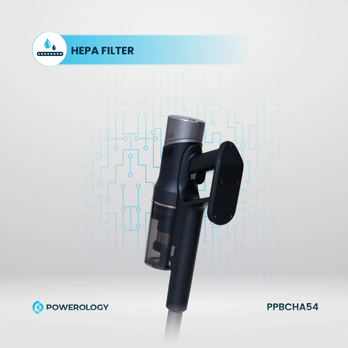 Powerology Cordless Vacuum Auto Disposal Charging Black – image 12