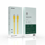 Green Lion USB-CTOUSB-C Silicone Cable - Yellow