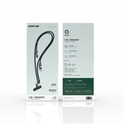 Green Lion 4 in 1 Braided Lanyard Cable 1.5 M - Blue