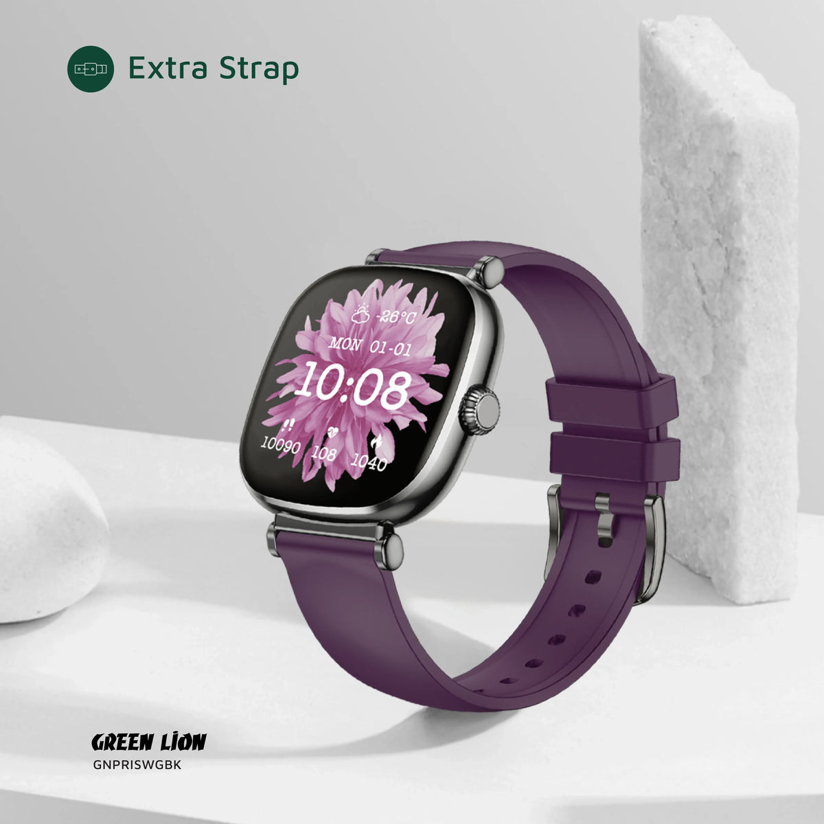 Green Lion Princess Smart Watch - GlossyBlack – image 9