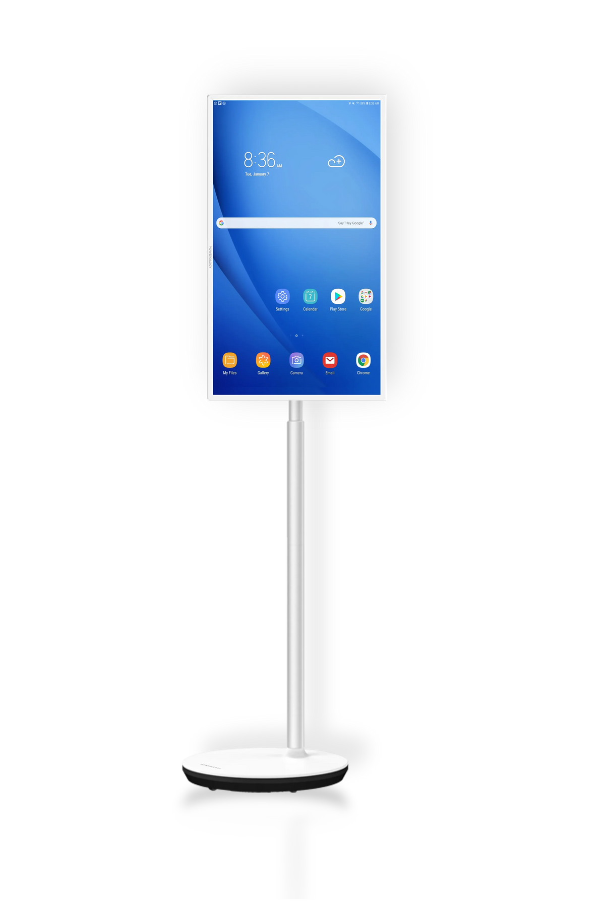 Powerology FHD Android 32 Tablet with Stand and Built in Battery 4 128gb White – image 3