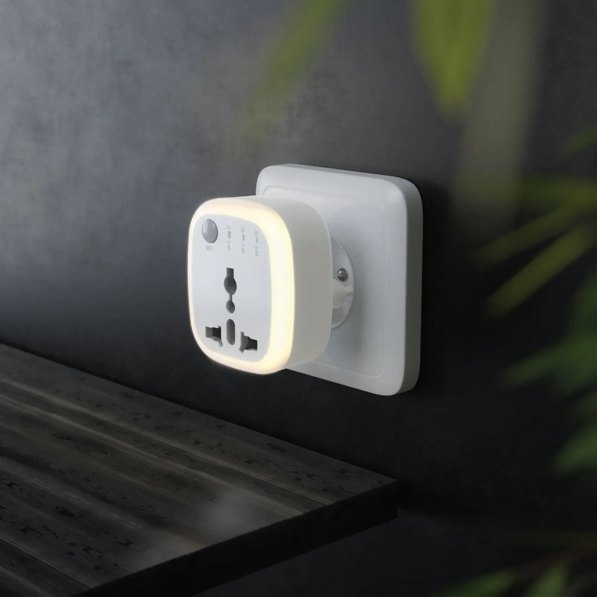 Green Lion Universal Conversion Plug Timer Function LED Light White – image 2