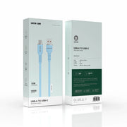 Green Lion USB-ATOUSB-C Silicone Cable - Blue