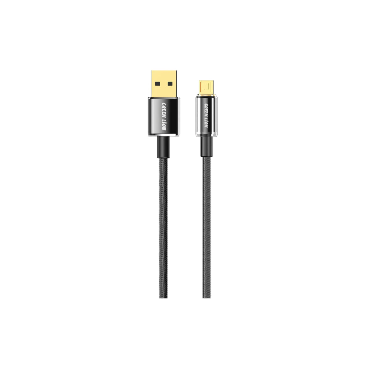 Green Lion USB A to Micro Tough Cable 1m Black – image 3