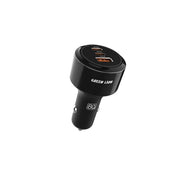Green Lion Roadex Triple Port Car Charger 80 WCto C 1 m Cable - Black