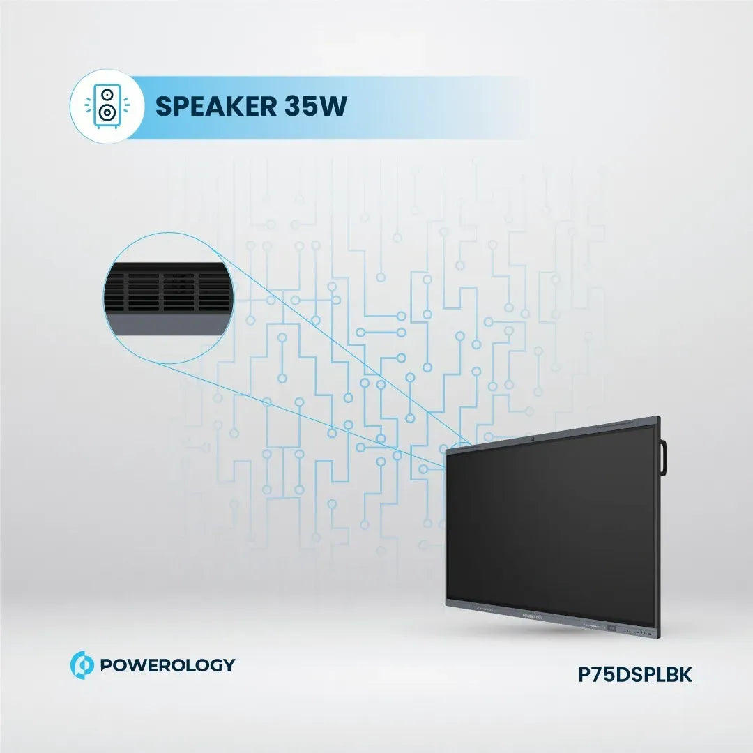Powerology Dual Windows Android Interactive Smartboard 75 Black – image 12